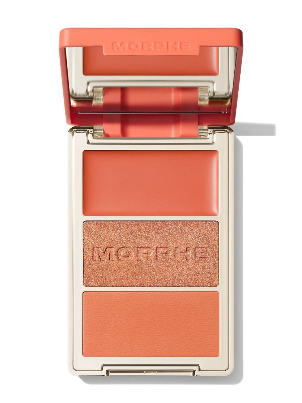 New Morphe Cheek Thrills Multi-Finish Face Trio in Poolside Spritz - Tangerine